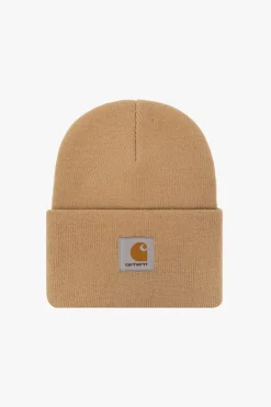 Carhartt WIP beige āWatchā beanie with logo