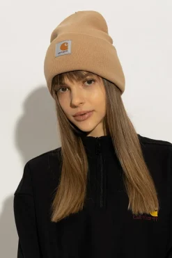 Carhartt WIP beige ‘Watch’ beanie with logo