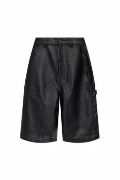 Carhartt WIP BLACK Eco Leather Shorts