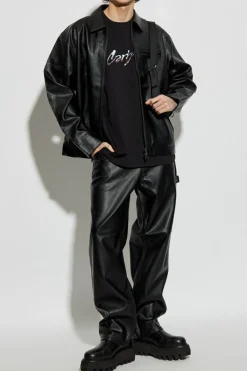 Carhartt WIP BLACK Eco leather pants