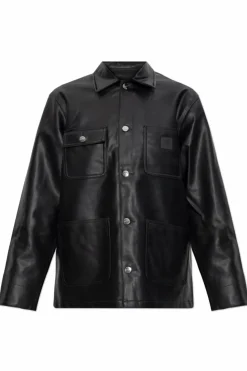 Carhartt WIP BLACK Jacket made of eco leather