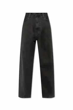 Carhartt WIP BLACK Jeans with logo