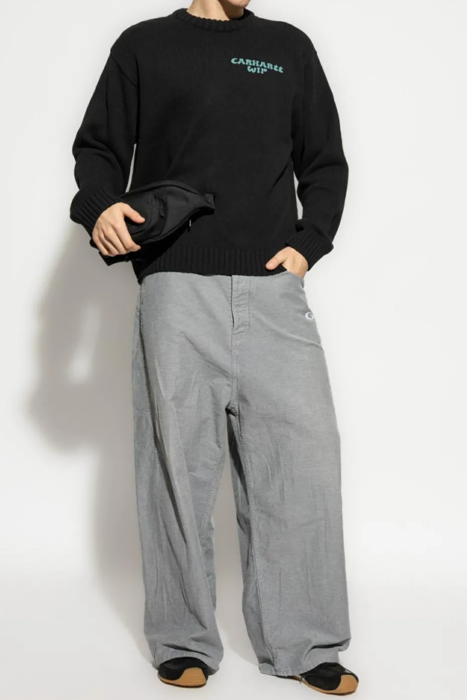 Carhartt WIP BLACK Sweater with logo