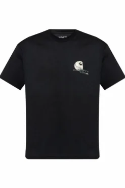 Carhartt WIP BLACK T-shirt with print