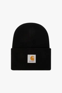 Carhartt WIP BLACK āWatchā beanie with logo