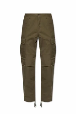 Carhartt WIP GREEN Trousers with logo