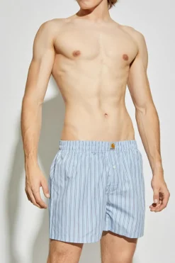 Carhartt WIP light blue Boxers with logo