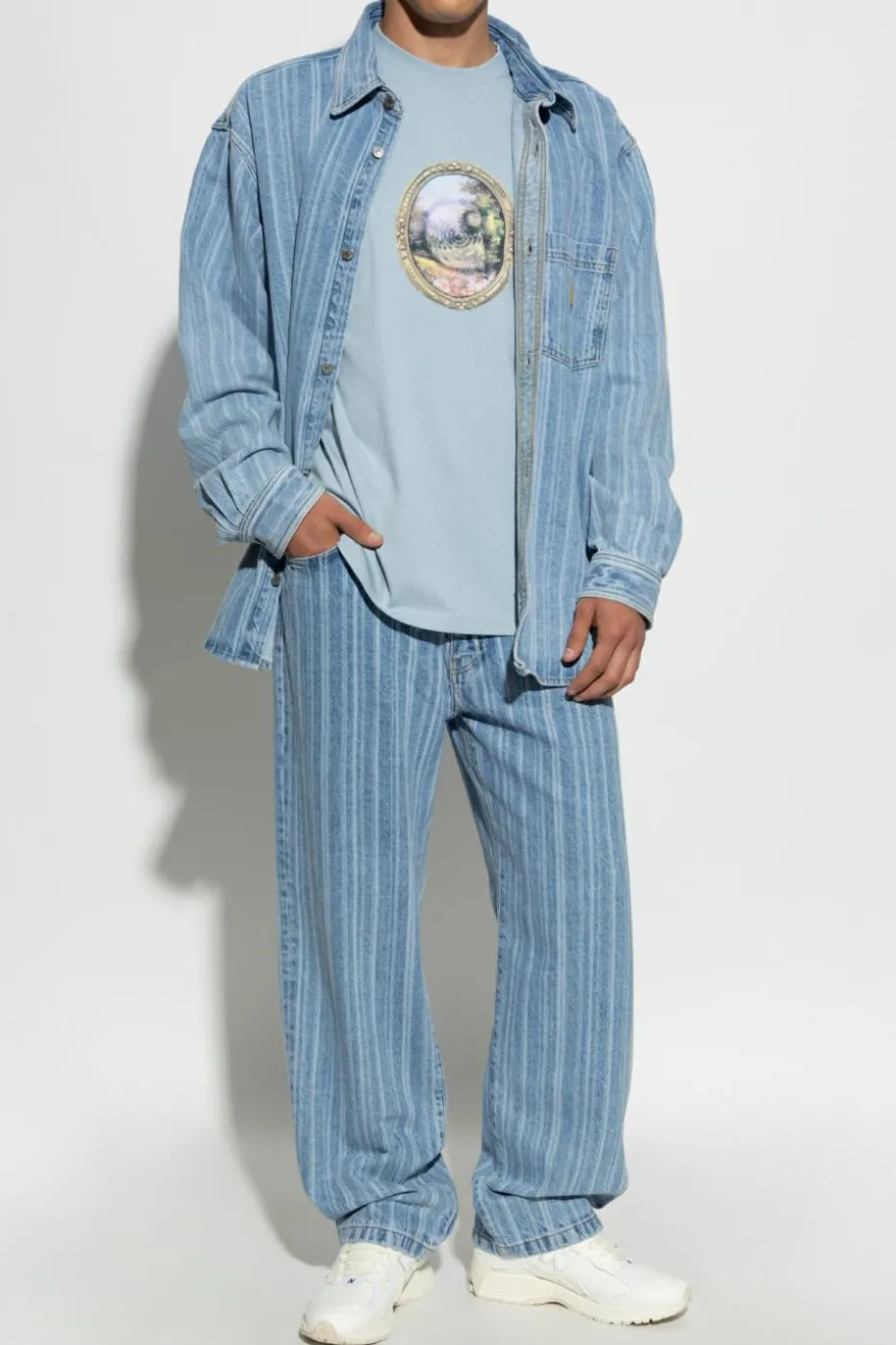 Carhartt WIP light blue T-shirt "Mirror"