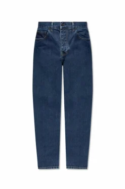 Carhartt WIP NAVY BLUE Jeans with tapered legs