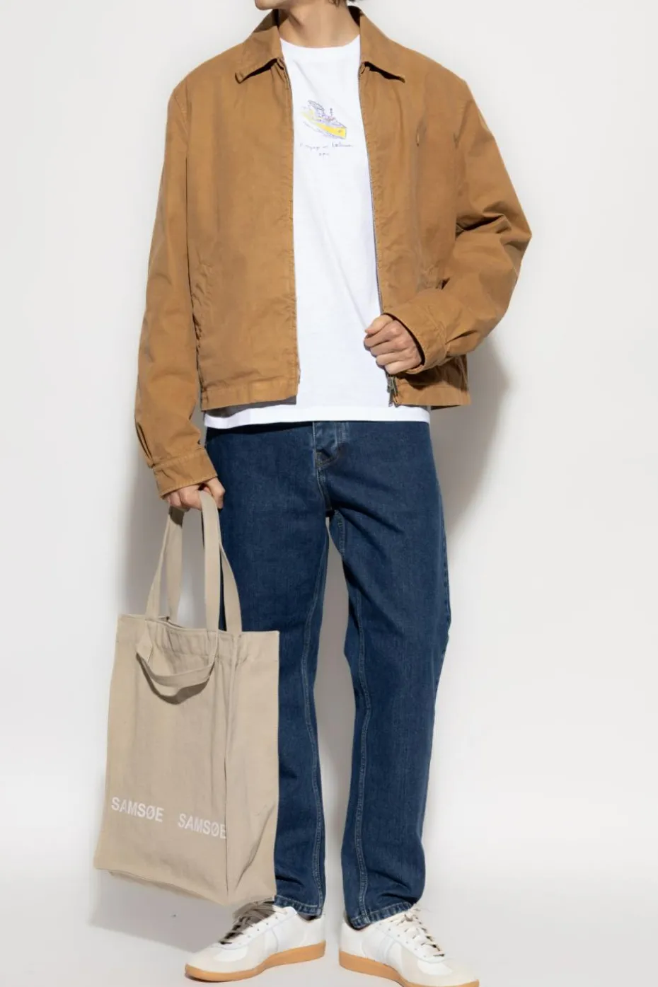 Carhartt WIP NAVY BLUE Jeans with tapered legs