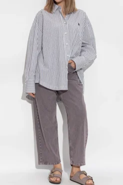Carhartt WIP PURPLE High-waisted jeans