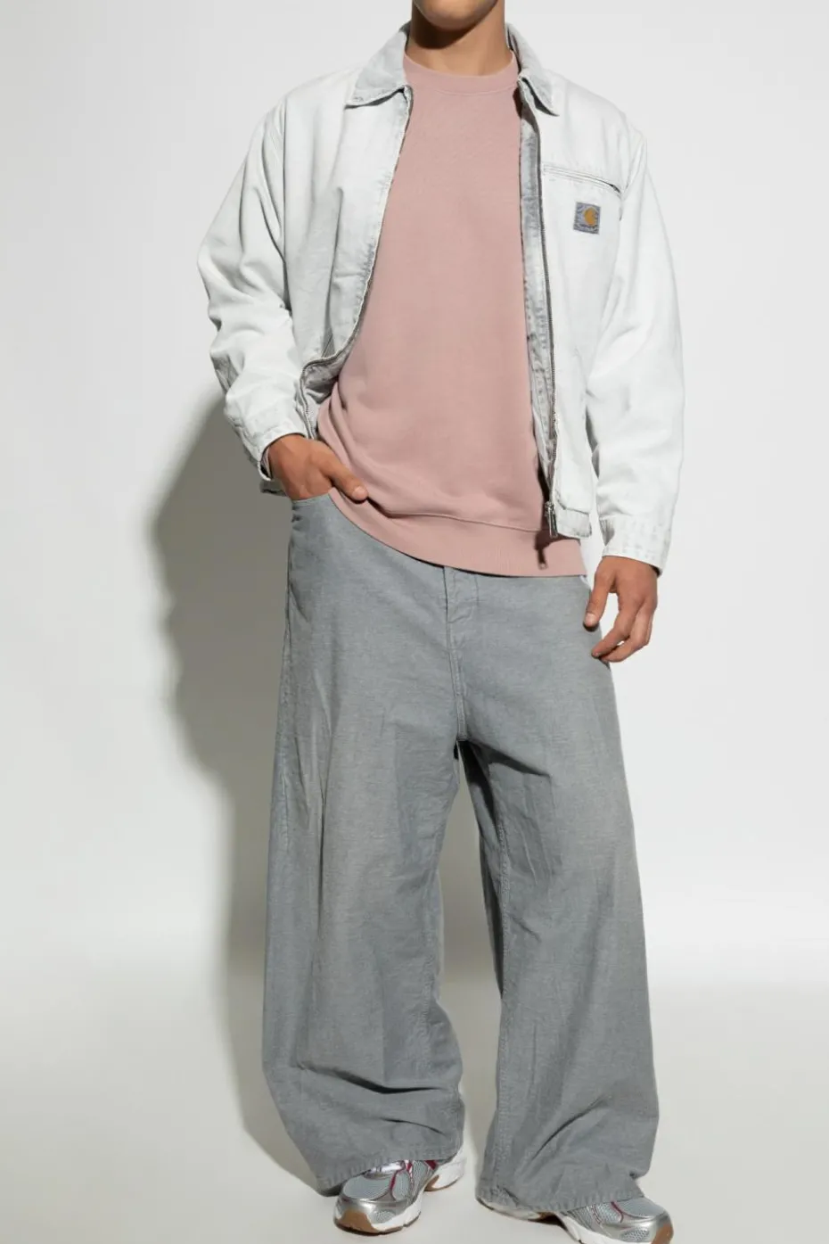 Carhartt WIP WHITE "Detroit" denim jacket