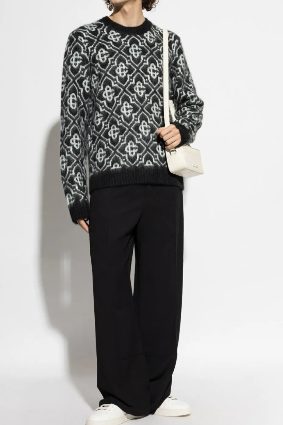 Casablanca BLACK Monogram sweater