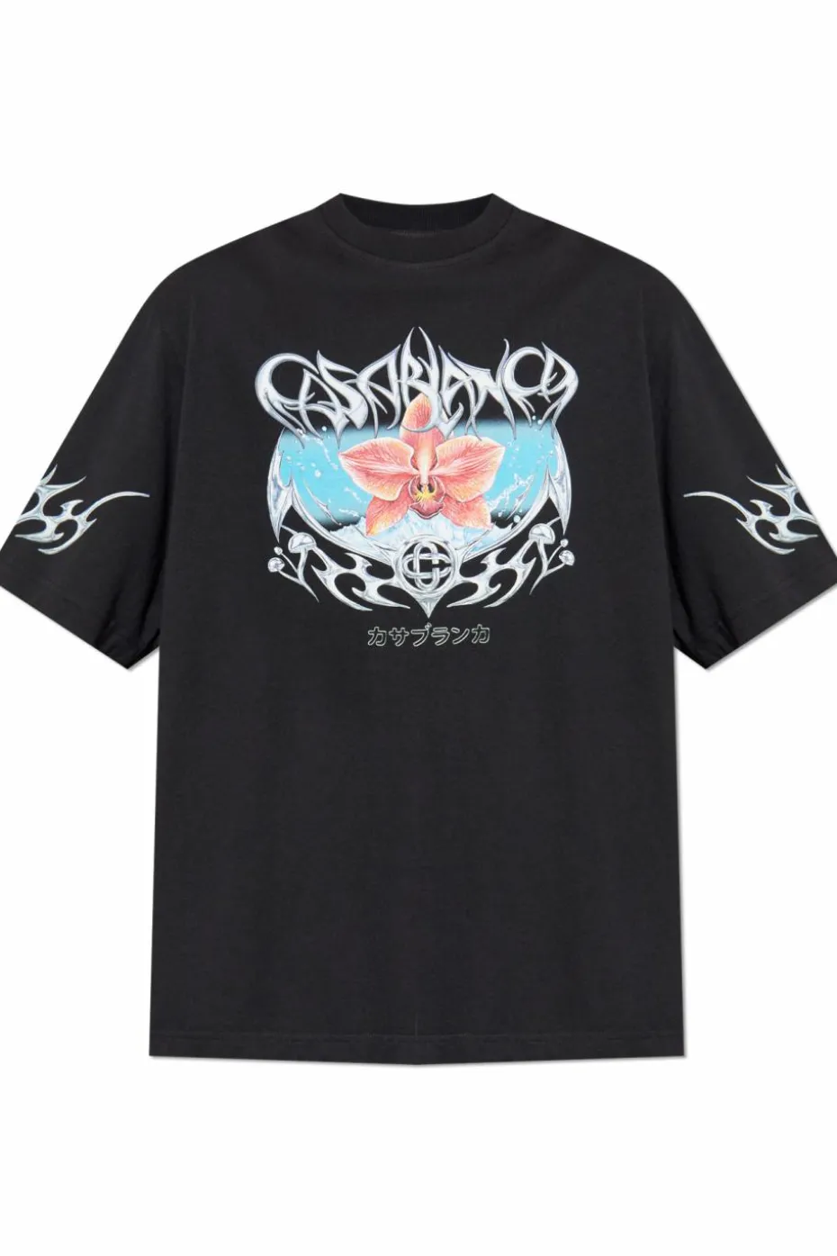 Casablanca BLACK Oversize T-shirt