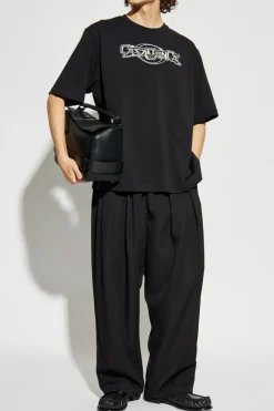Casablanca BLACK Oversize T-shirt