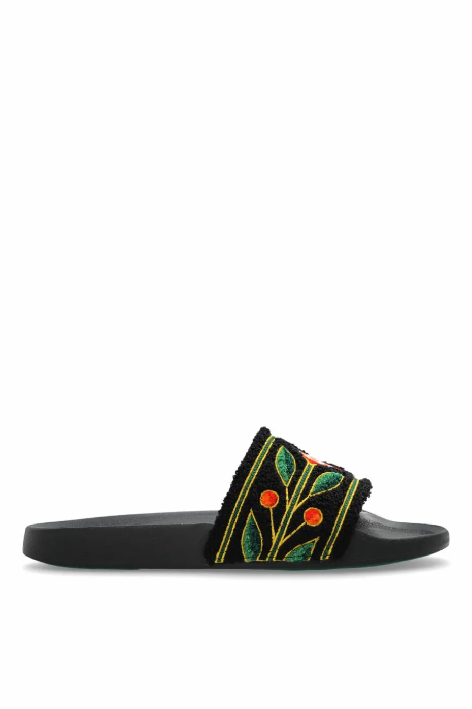 Casablanca BLACK Slides with logo
