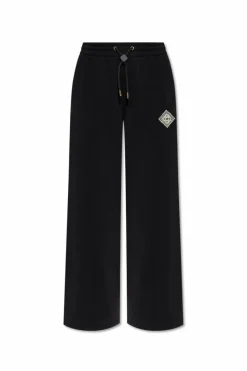 Casablanca BLACK Sweatpants with wide legs
