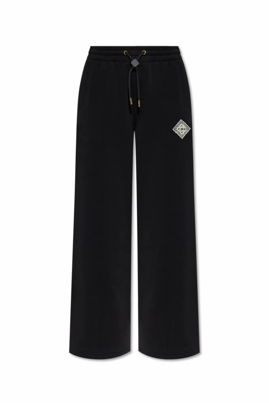 Casablanca BLACK Sweatpants with wide legs