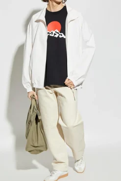 Casablanca BLACK T-shirt with logo