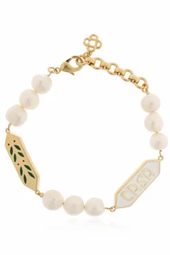 Casablanca cream Bracelet with logo