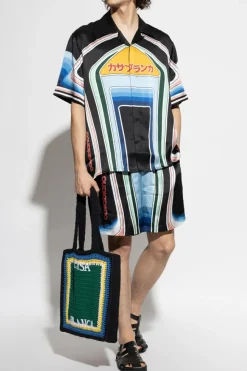 Casablanca MULTICOLOUR Silk shorts