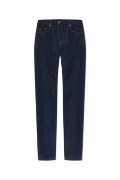 Casablanca NAVY BLUE Jeans with logo