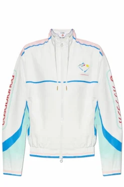 Casablanca WHITE Jacket with stand-up collar