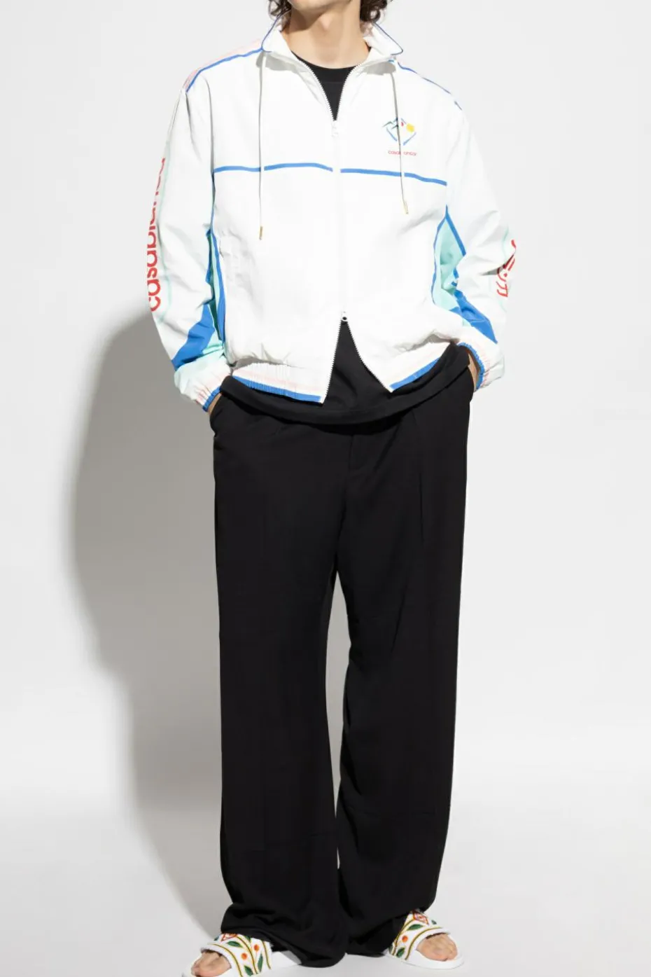 Casablanca WHITE Light jacket with logo