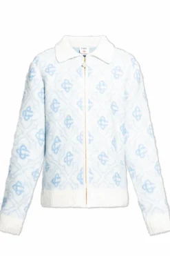 Casablanca WHITE Monogram cardigan