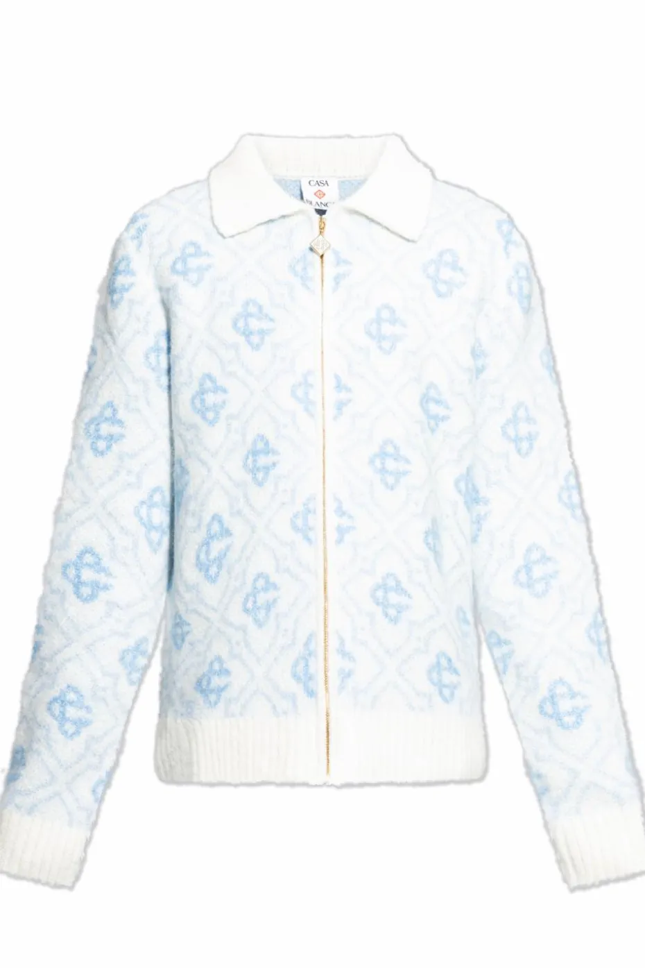 Casablanca WHITE Monogram cardigan
