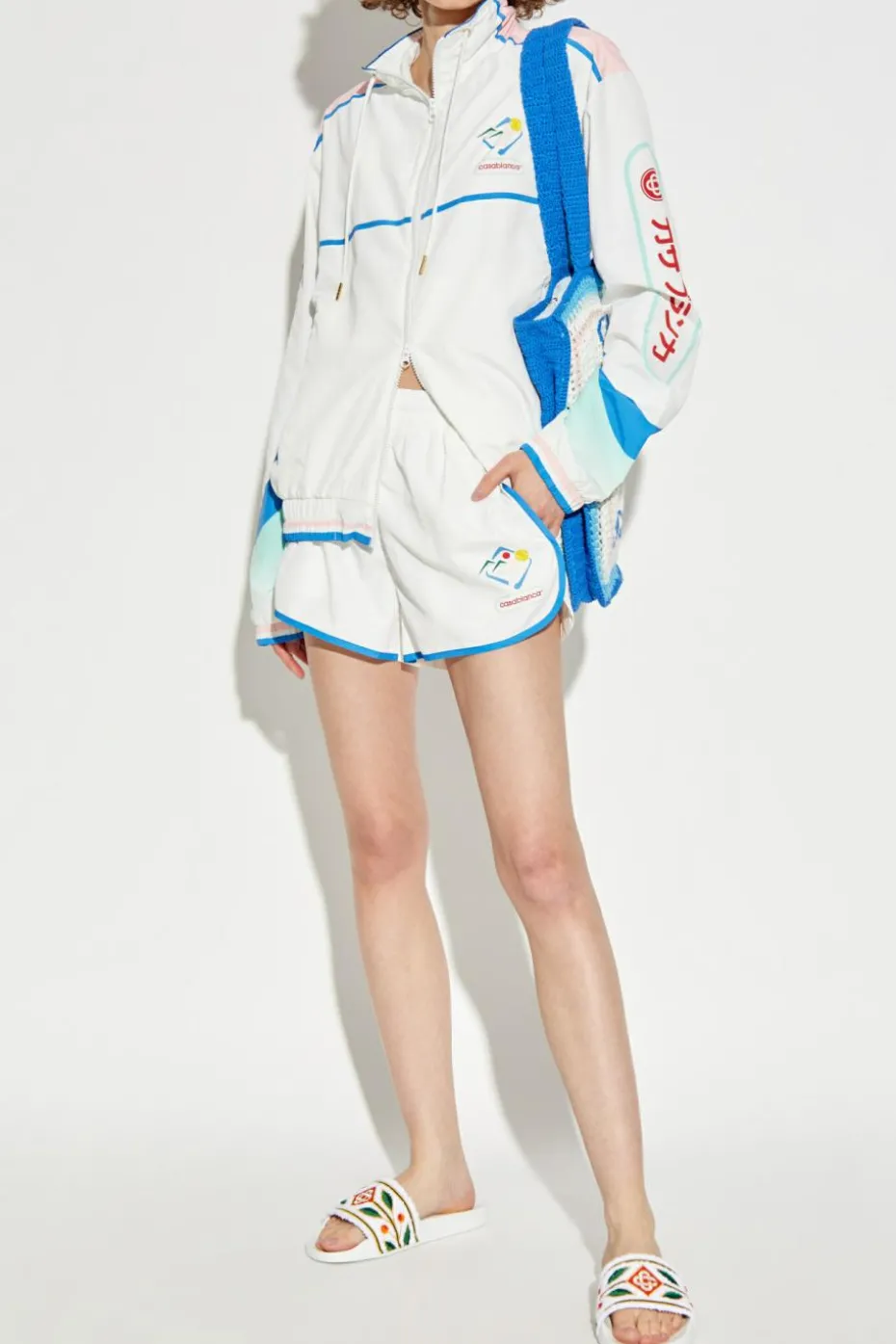 Casablanca WHITE Shorts with logo
