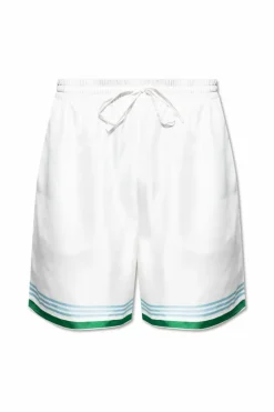 Casablanca WHITE Silk shorts