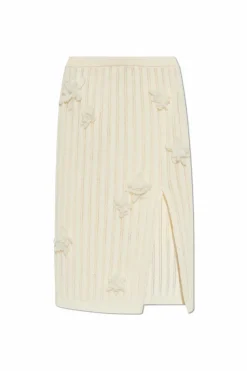 Casablanca WHITE Skirt with patches