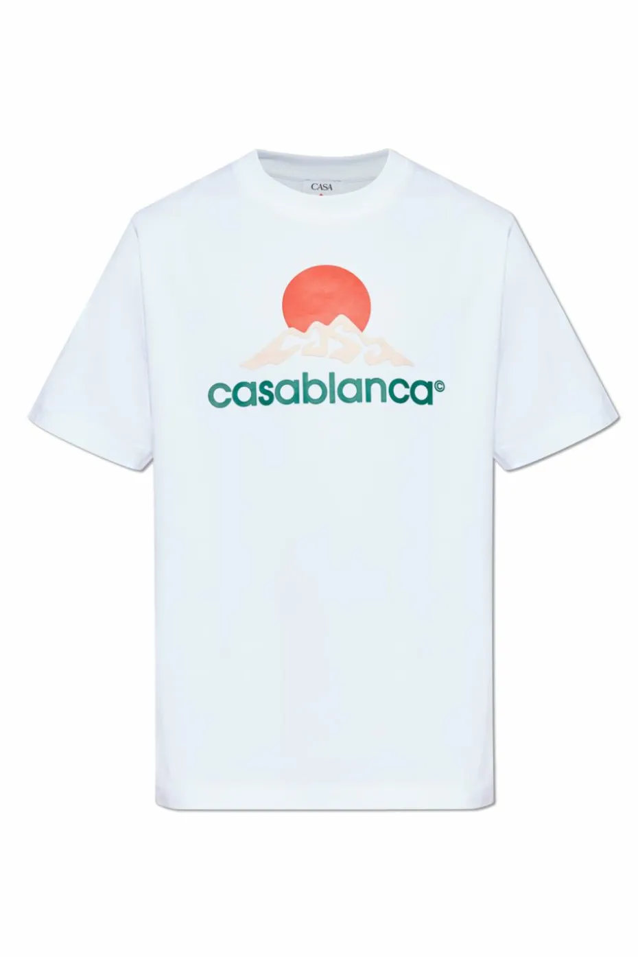 Casablanca WHITE T-shirt with logo