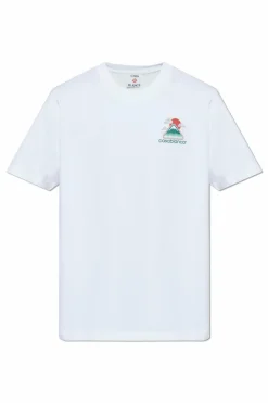 Casablanca WHITE T-shirt with logo