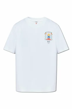 Casablanca WHITE T-shirt with print