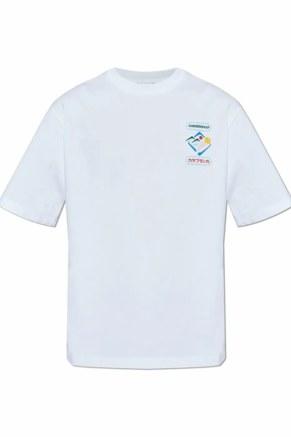 Casablanca WHITE T-shirt with logo