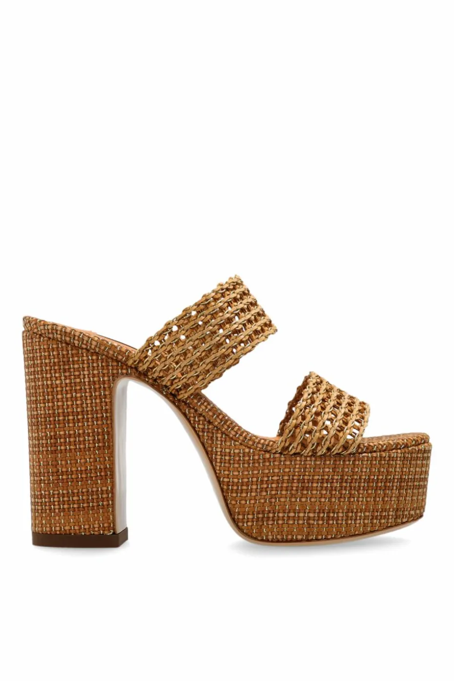 Casadei BROWN Platform slippers Goldeneye