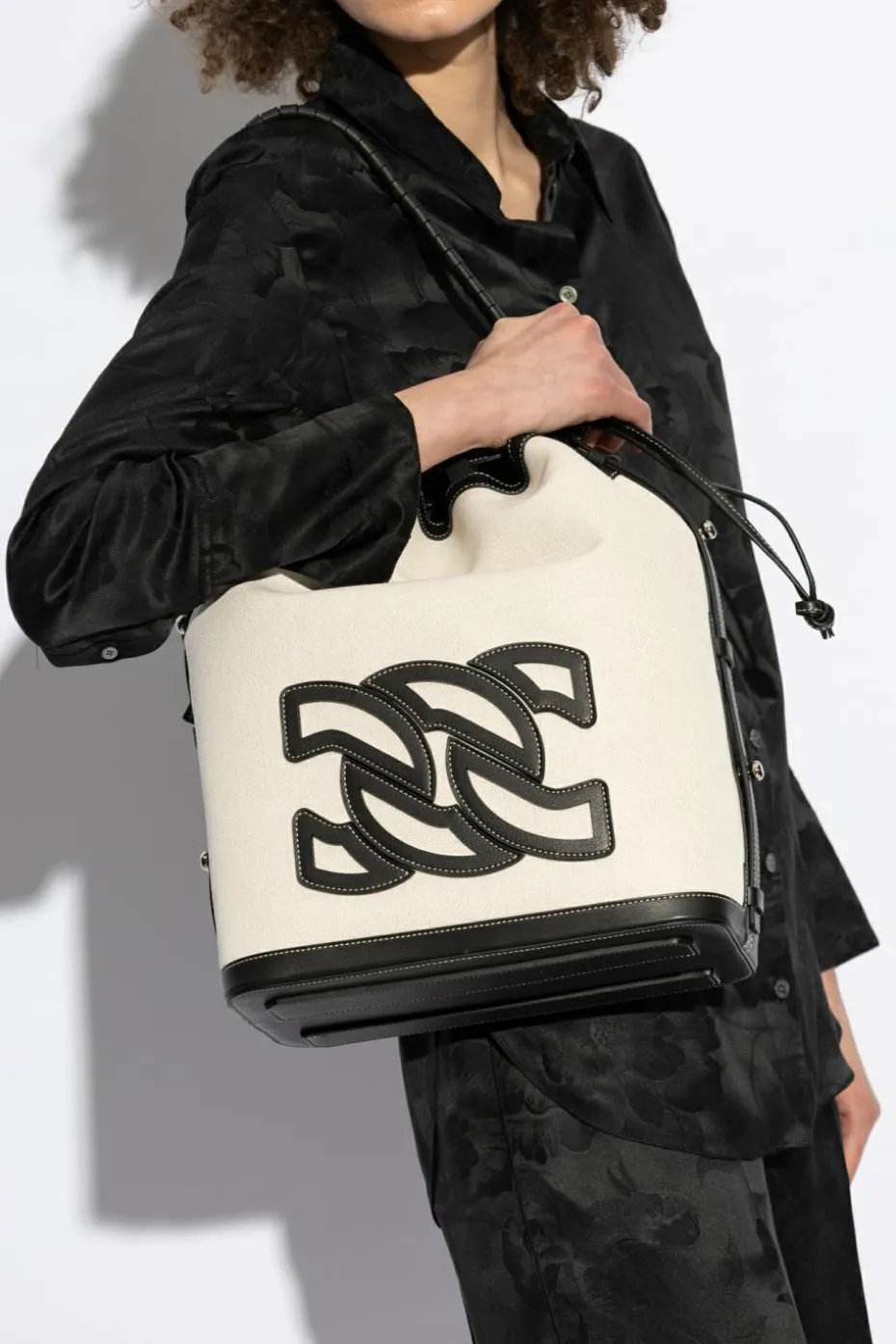 Casadei cream Bag of bucket type