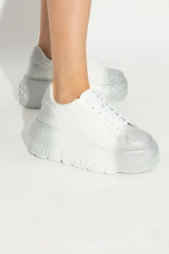 Casadei WHITE Wedge sneakers