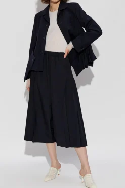 CDG by Comme des Garçons NAVY BLUE Wool pants