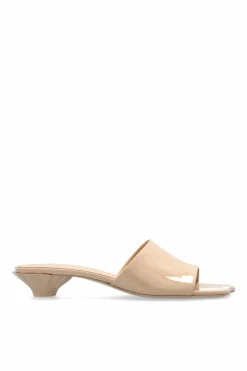 Chloé beige Heeled mules Flower