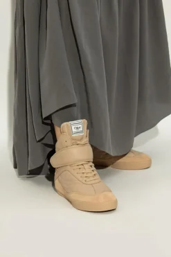 Chloé beige Kick high-top sneakers