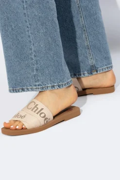 Chloé beige ‘Mila’ slides