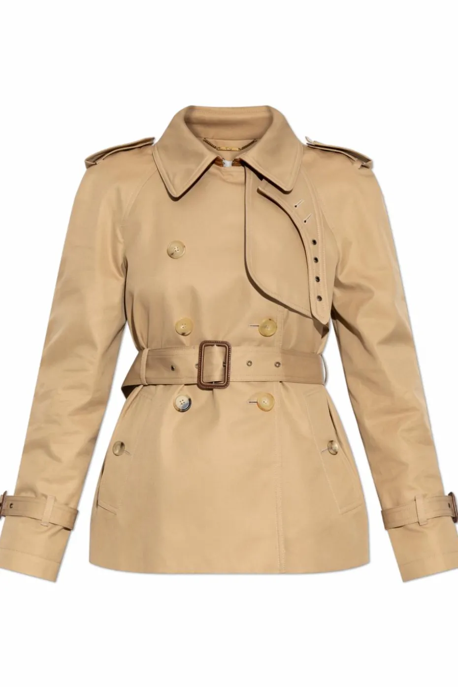 Chloé beige Short trench coat with belt