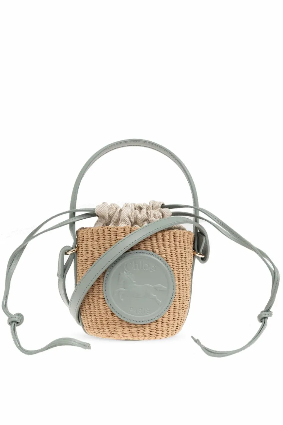 Chloé beige Shoulder bag `Horse Medal Mini` bucket type