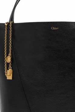 Chloé BLACK Bag Spin Large shopper type