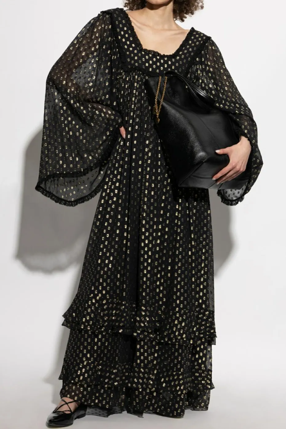 Chloé BLACK Dress with lurex thread