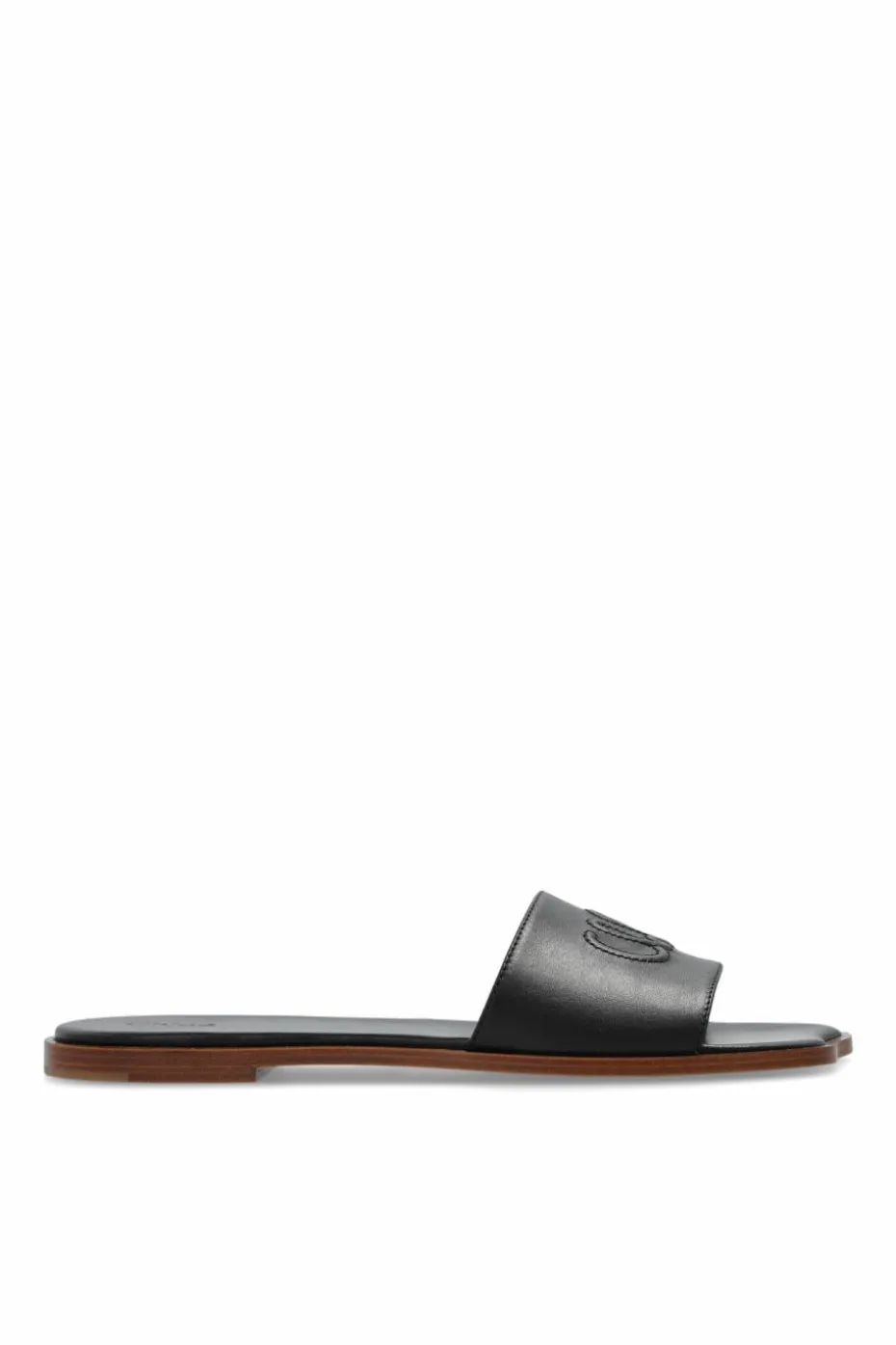 Chloé BLACK "Flower" slides