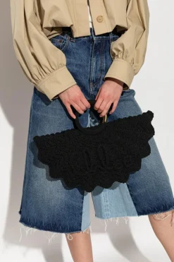 Chloé BLACK Handbag Bracelet Paravent Small